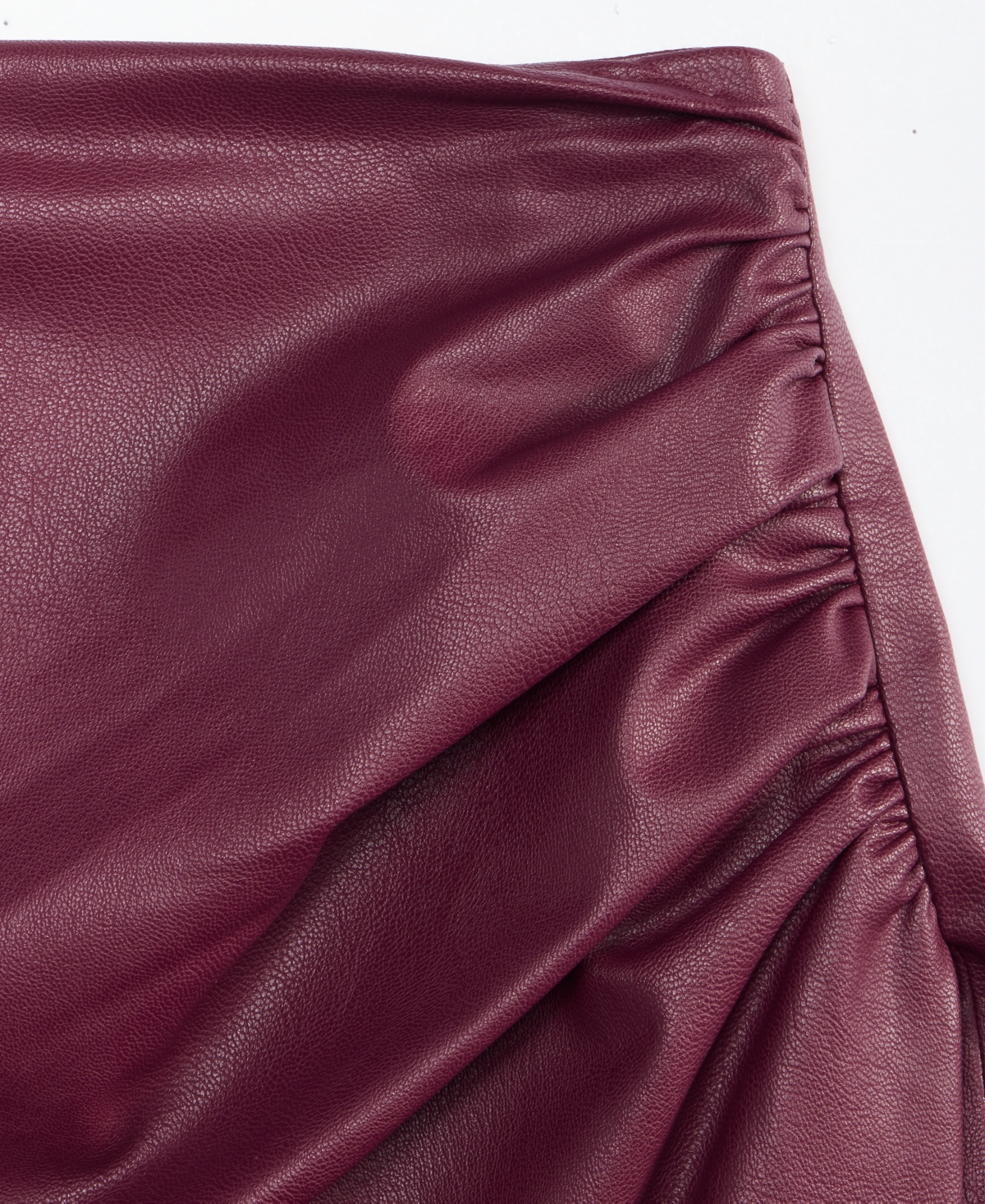 Inc International Concepts Women's Faux-leather Draped Skirt, Macy's Exclusive In Multi