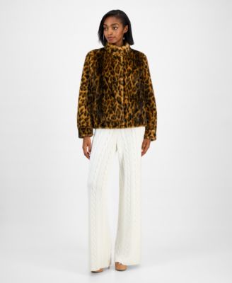 Women's Luna Leopard Faux Fur Jacket