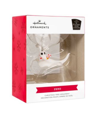 Disney The Nightmare Before Christmas Zero with Candy Cane Christmas Tree Ornament