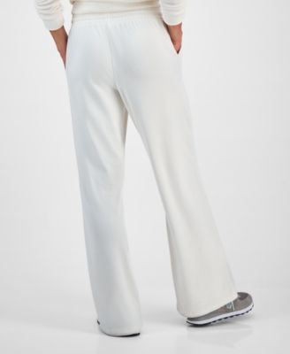 Juniors' Ribbed Velour Drawstring Pants