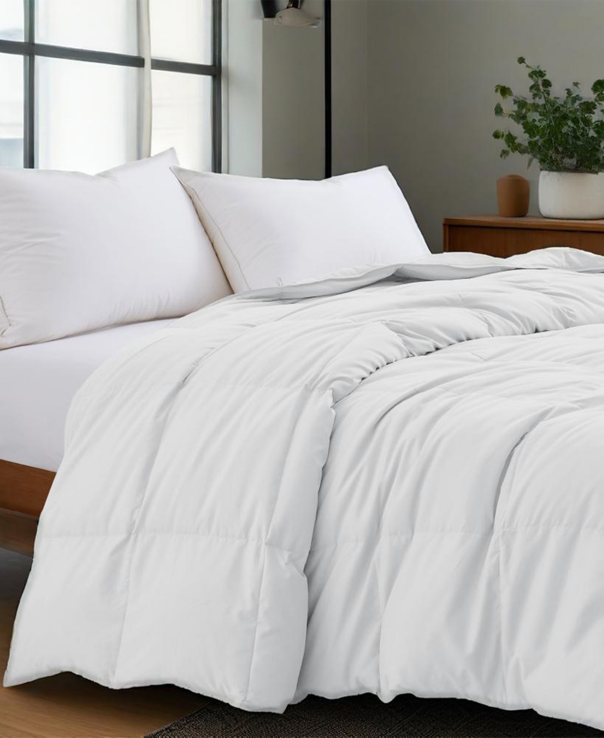 Unikome Ultra Soft Lightweight Goose Down Feather Fiber Comforter