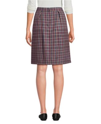 Women's Top of Knee Plaid Skort