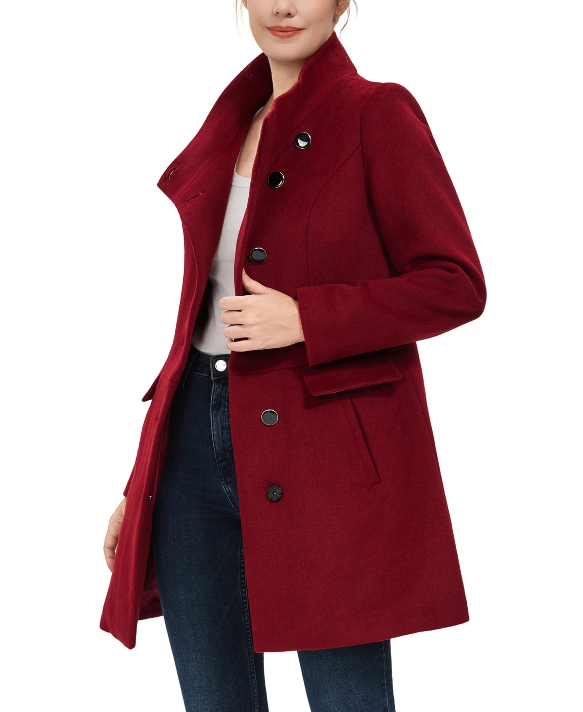 kimi + kai Women's Olivia Wool Blend Walking Coat