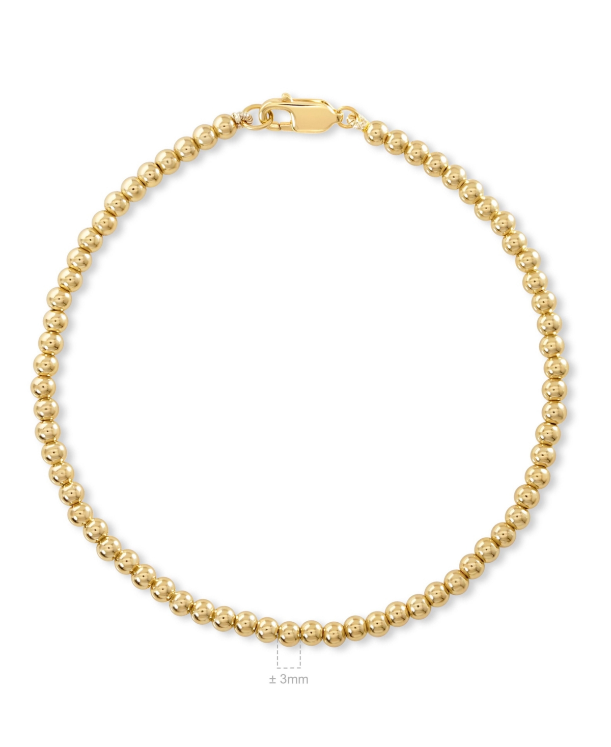 Devata Beaded Ball Bracelet in Gold Plated Sterling Silver
