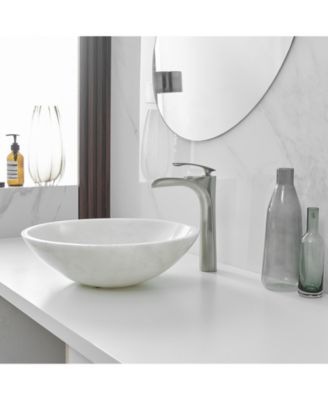 Single Hole Single Handle Bathroom Vessel Sink Faucet With Pop Up Drain Without Overflow in Matte Black Chrome