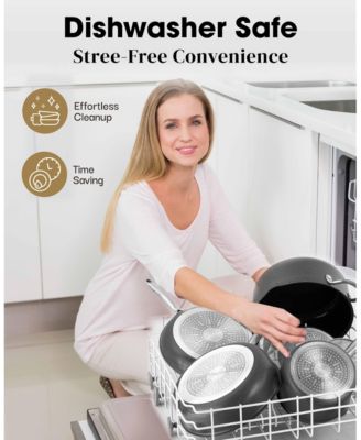 Professional 2x Hard Anodized 4 Qt. Ceramic Nonstick Deep Saute Pan