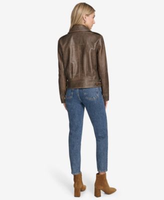 Women's Addis Aviator Leather Jacket