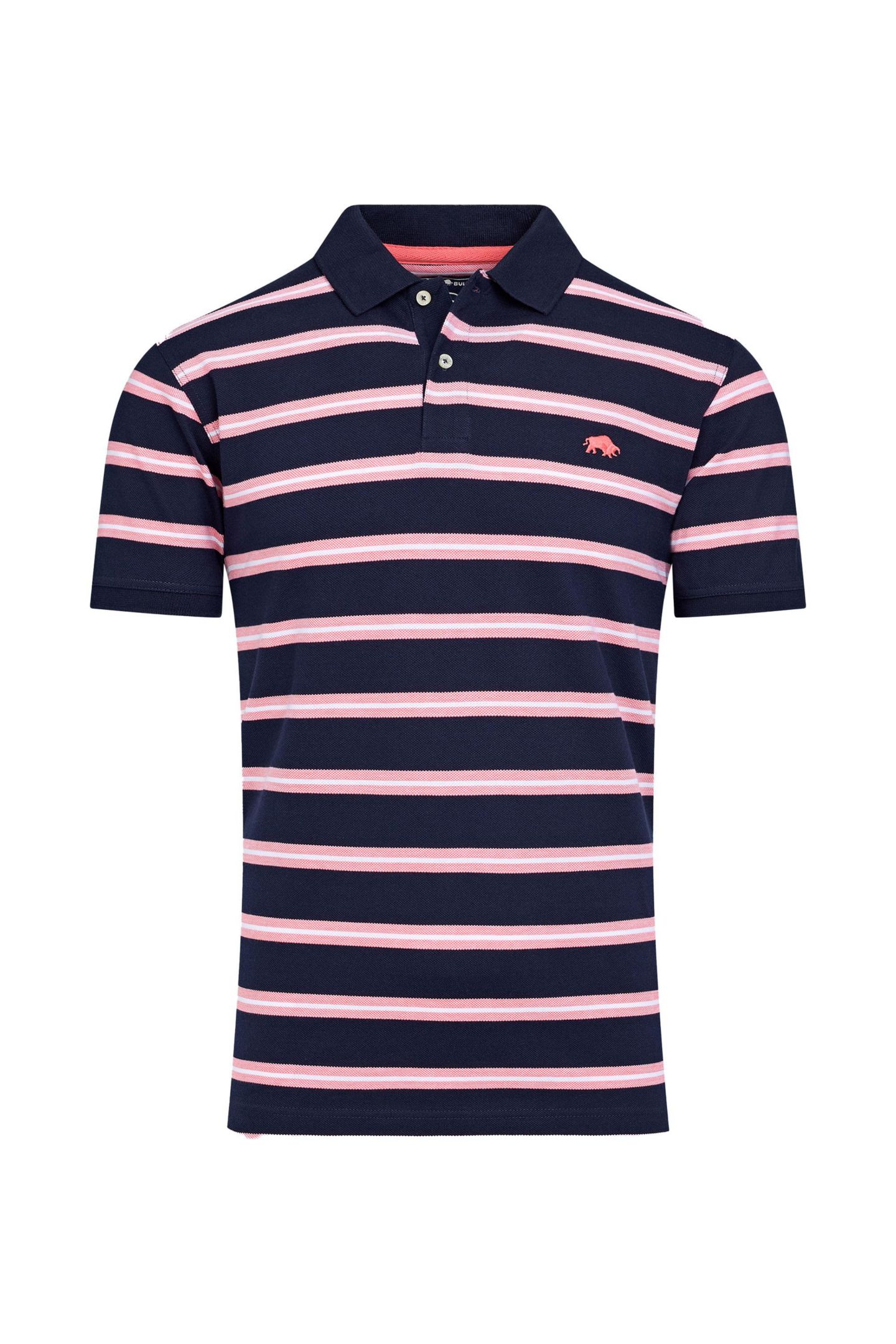 Мужские поло Raging Bull Trio Stripe Polo, цвет: Тёмно-синий — фото 6