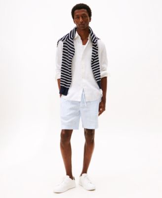 Men's Button-Down Linen Long Sleeve Shirt