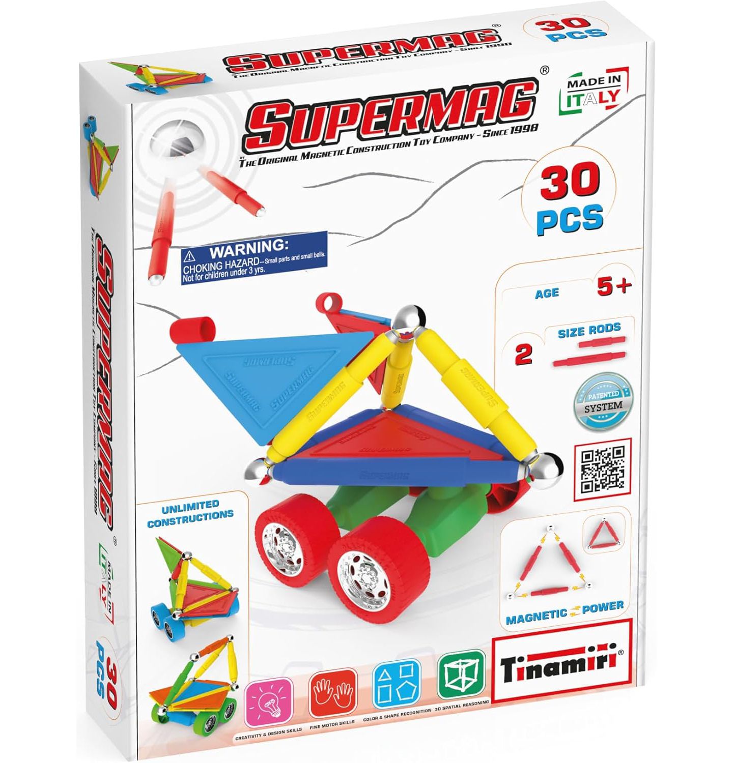 Детский конструктор Tinamiri SuperMag Wheels 30, цвет: Open Miscellaneous — фото 1