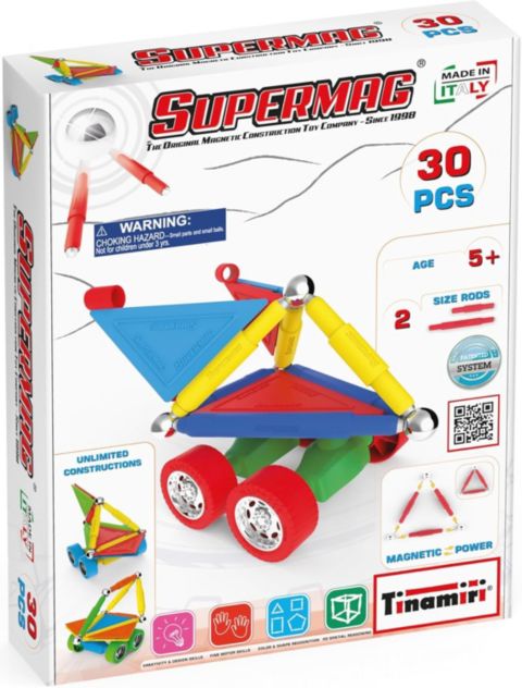 Детский конструктор Tinamiri SuperMag Wheels 30, цвет: Open Miscellaneous