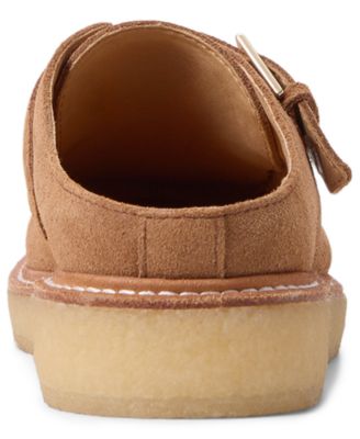 Women's Captain's Oxford Round Toe Crepe Mules