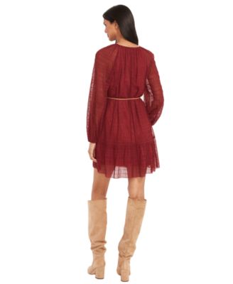 Women's Long Sleeve Mini Dress