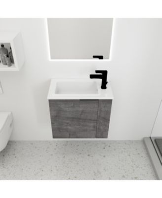 22 Inch Floating Vanity with Sink and Soft-Close Door for Compact Bathrooms