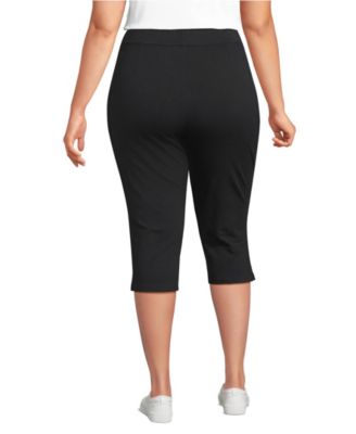 Women's Plus Size Starfish High Rise Pintuck Capri Pants