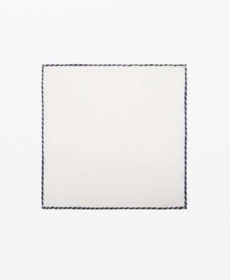 MANGO - Men's Silk Embroidered Pocket Handkerchief