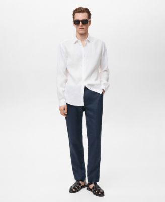 Men's Linen Long Sleeve Shirt