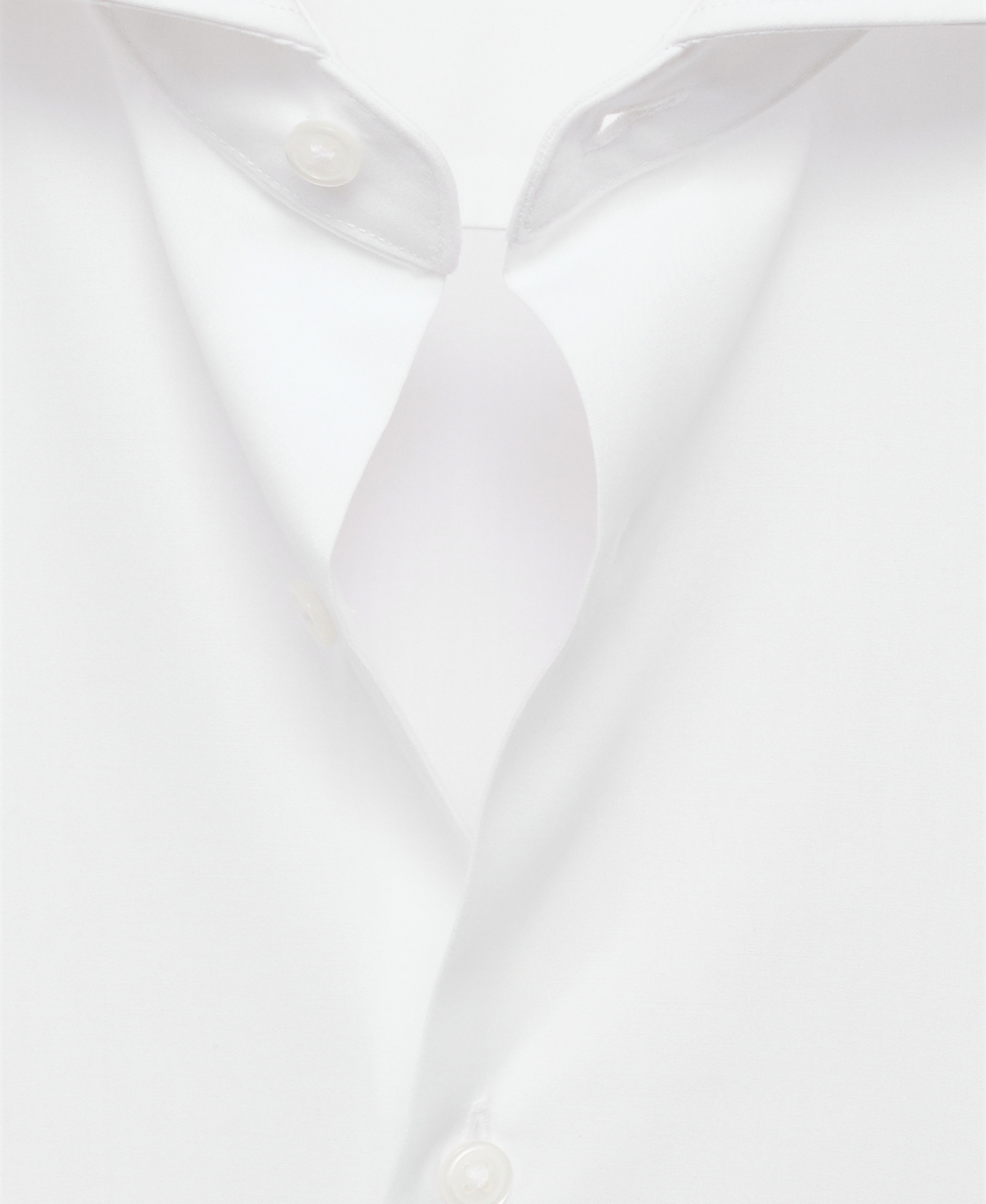 Mango Slim Fit Cotton Herringbone Suit Button-up Shirt In White