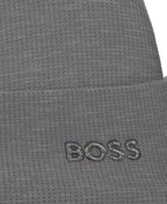 Men's Waffle Logo Detail Beanie