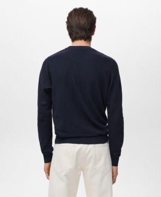 Men's Microstructure Cotton Knitted Sweater