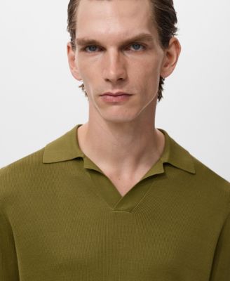 Men's Fine-Knit Cotton Polo Shirt
