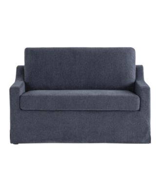 53.5" Polyester Hampstead Convertible Twin Sleeper Loveseat