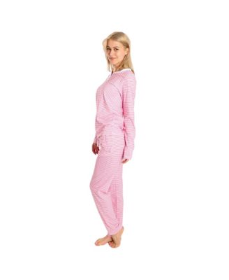 Women's Organic Cotton Jersey Two Piece Long Sleeve Pajama Set