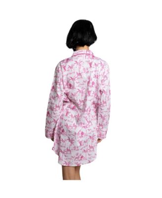 Women's Skydog Pink Toile Night Shirt