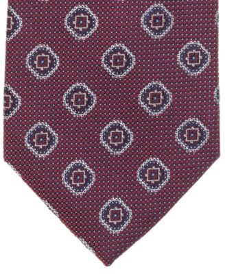 Brooks Brothers Men's Dot Ground Medallion Tie