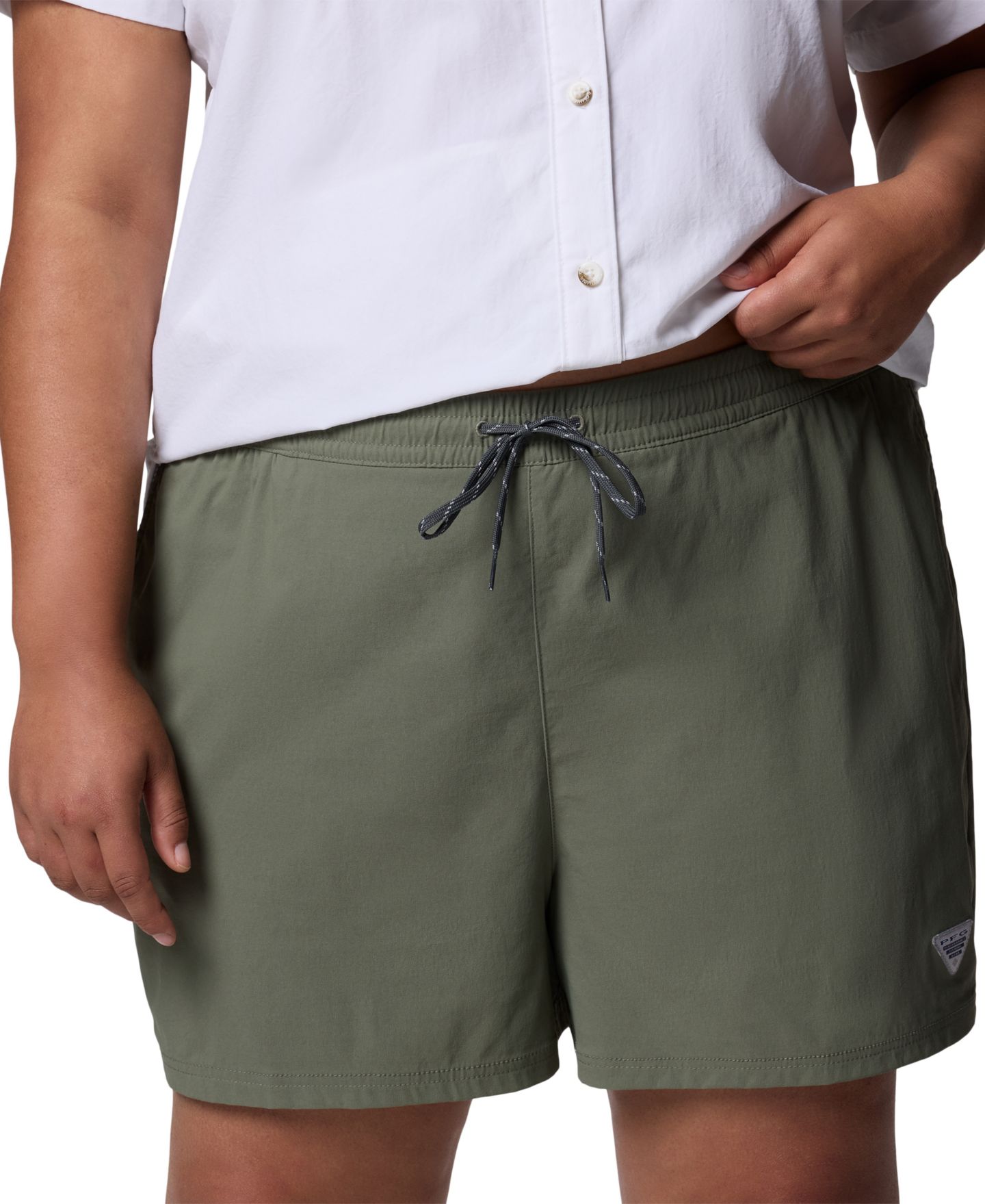 Женские шорты Columbia Plus Size Rugged Water Comfort Stretch, цвет: Чёрный — фото 7