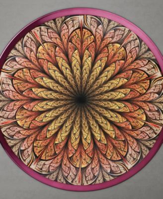 Knoll 16" Metal Round End Table with Pedestal Base