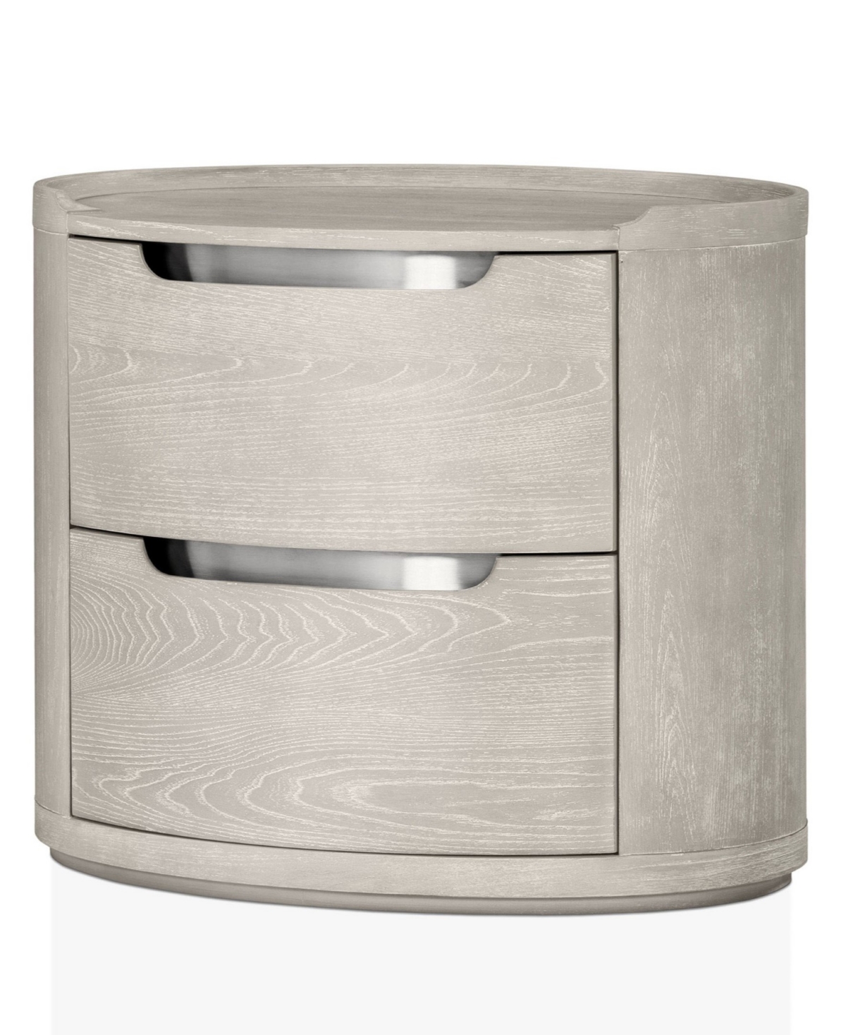 Furniture Of America Addeso 24.5" Solid Wood 2-drawer Nightstand In Gray
