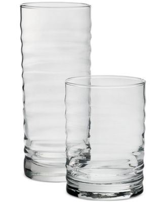 Rippled Double Old-Fashioned & Highball Glasses, Set of 8, Exclusively at Macy's