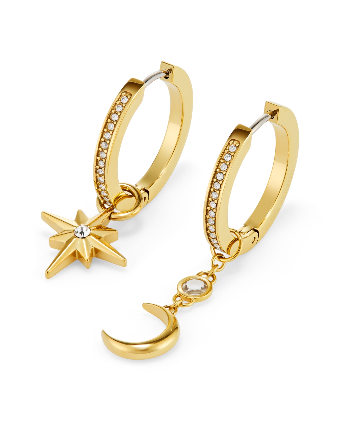 Olivia Burton Celestial Star Gold Tone Stainless Steel Earrings In Gold
