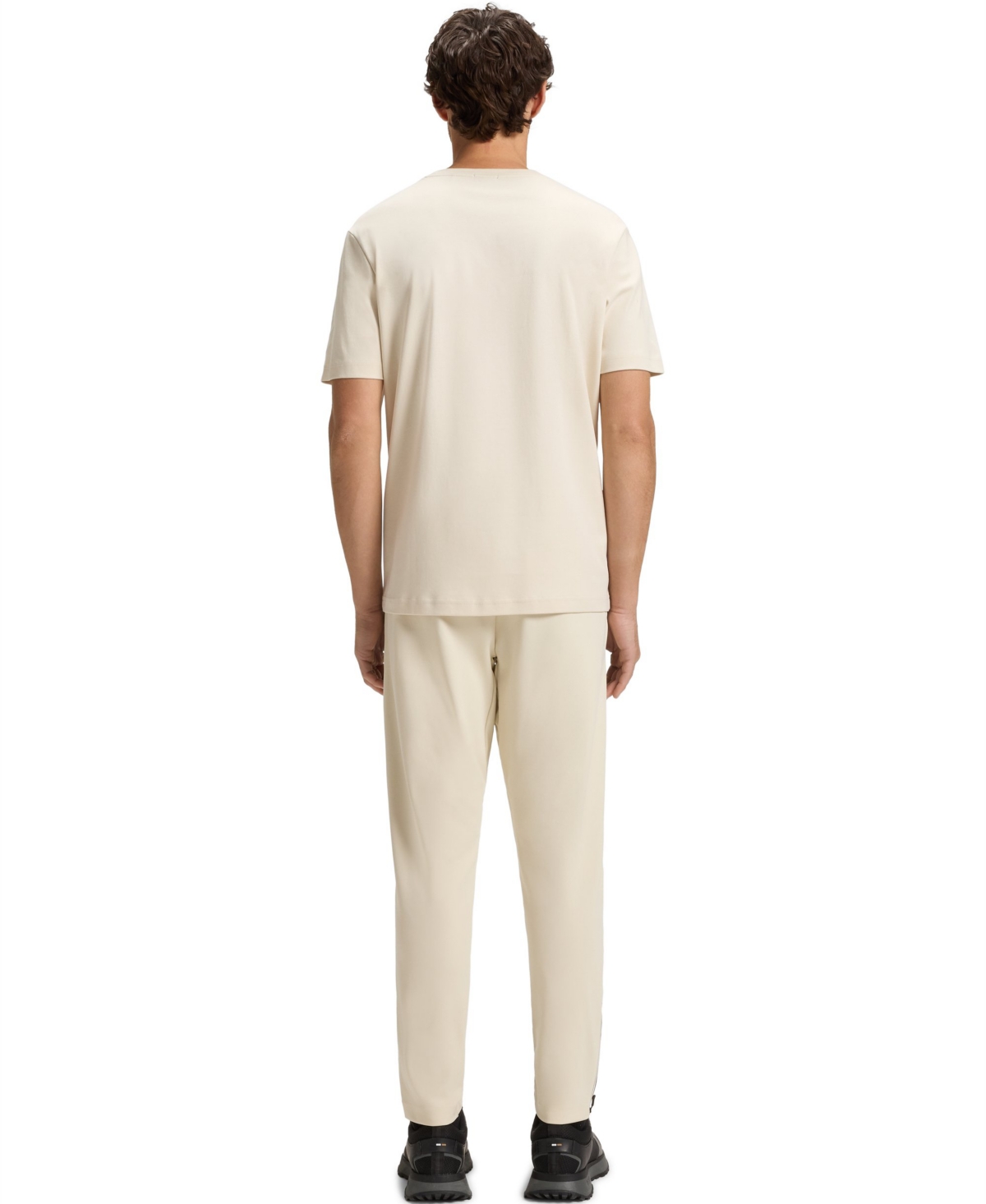 Hugo Boss Boss By  Men's Gloss Logo Pima-cotton T-shirt In Neutral
