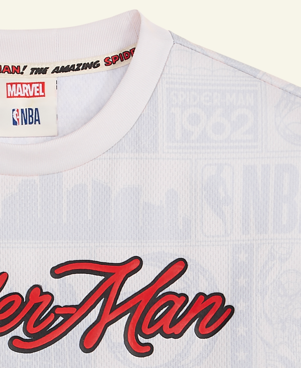 Macy's Marvel X Nba Kids Spider-man 1962 Printed Short Sleeve Jersey, Macy's Exclusive In White