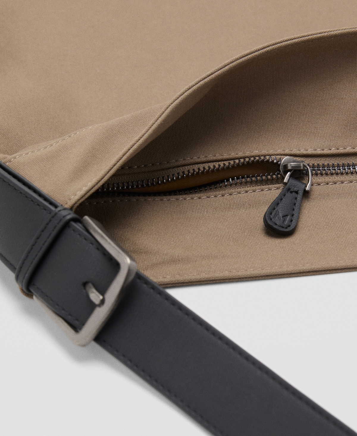 Mango Men's Adjustable Handle Shopper Bag In Sand