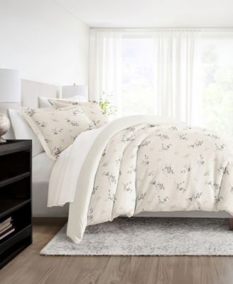 Timeless Pattern Reversible 3-Pc. Duvet Cover Set, King/California King