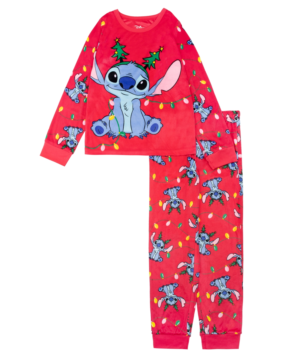 Ame Big Girls Lilo & Stitch Long Sleeve Pajama Set In Multi