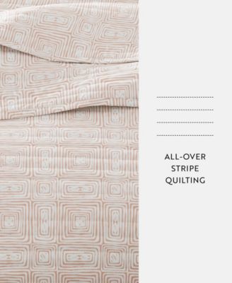 Geometric Maze Reversible 3-Pc. Quilt Set, Full/Queen