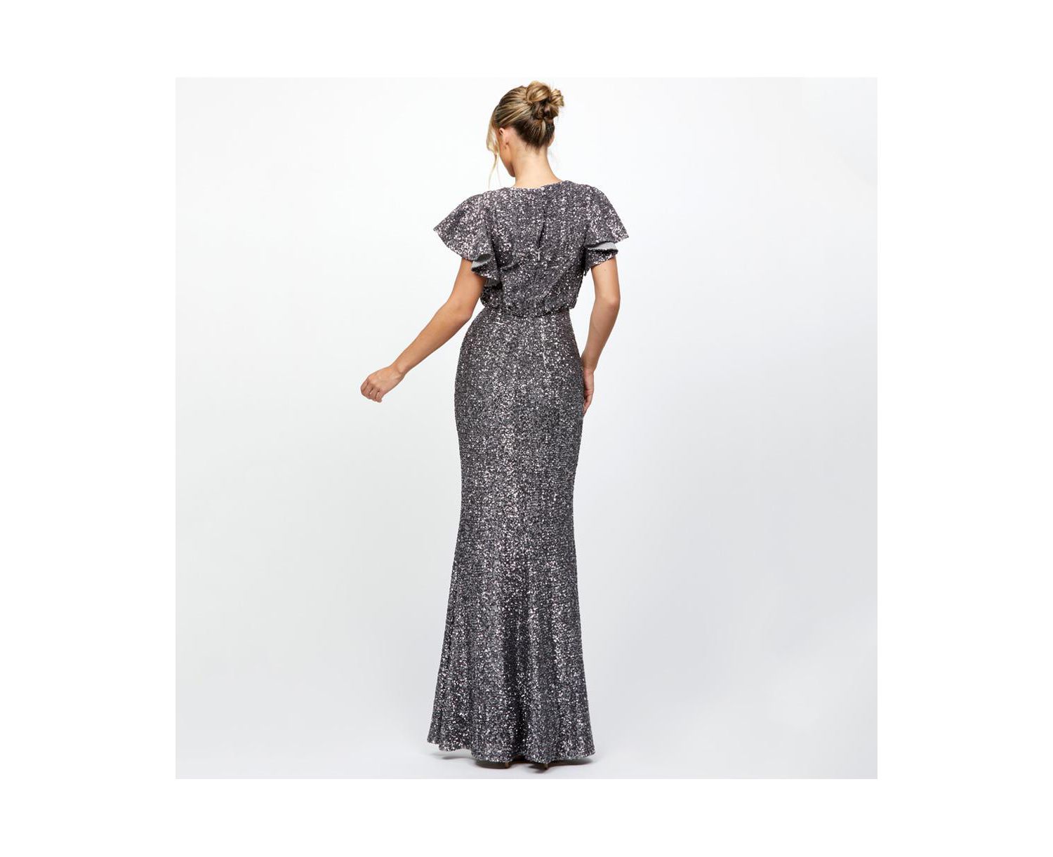 Women's Teresa Flutter Sleeve Gown