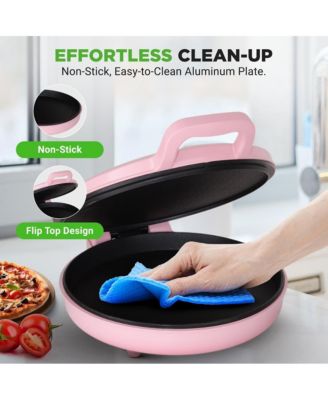 Countertop Pizza Maker - Non-Stick Electric Pizza Oven with Cool Touch Handle and Uplift Function, Includes Spatula