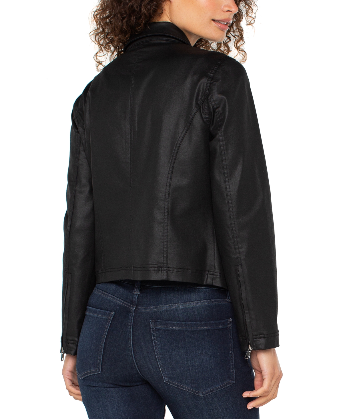 Liverpool Los Angeles 90s Zip Front Jacket In Black