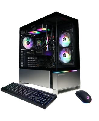 Gamer Supreme Liquid Cooled Gaming Desktop Computer, AMD Ryzen 7 8700F 4.1GHz, 32GB RAM, 2TB SSD, NVIDIA GeForce RTX 5060 Ti 16GB, Windows 11 Home, Black