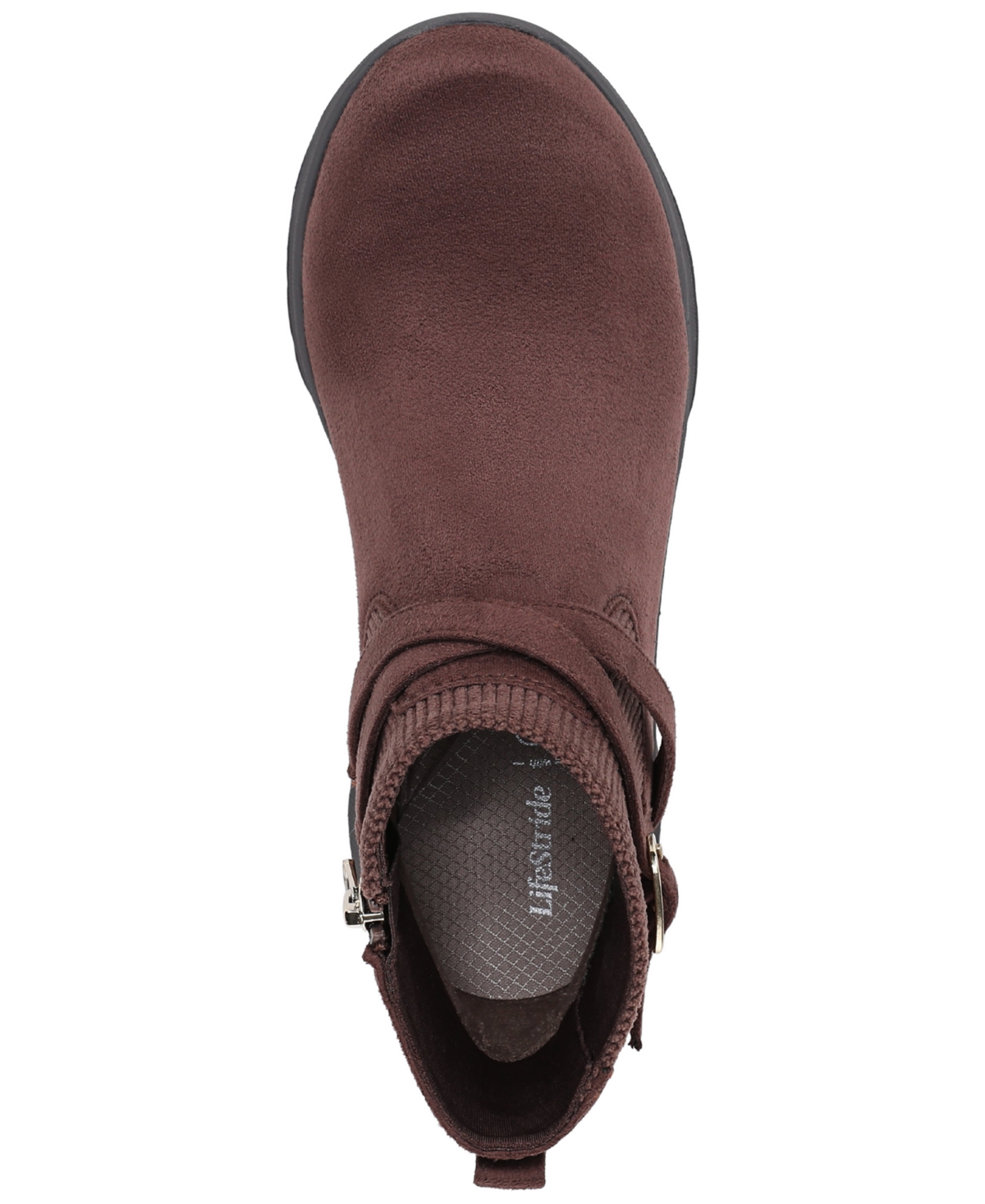 Lifestride Gates Wedge Bootie In Brown