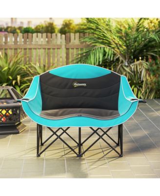 Double Padded Folding Camping Chair for Adults