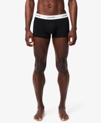 Men's 3-Pack Cotton Stretch White Waistband Trunks