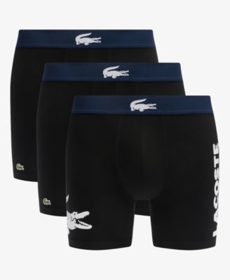 Men's 3-Pack Regular Fit Big Croc Logo Boxer Briefs