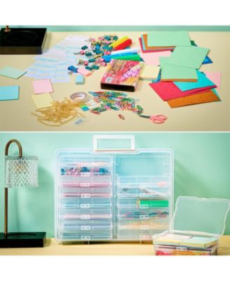 2 Pack Clear Durable Box with 16 Cases (4&amp;#x22; x 6&amp;#x22;) Organizers and Storage Cases - Great for Photo Organization and Craft Storage