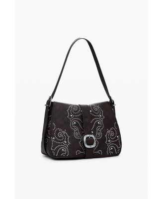 Women's Medium faux leather buckle bag